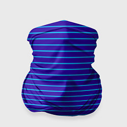 Бандана-труба Неоновые линии циан на темно синем, цвет: 3D-принт