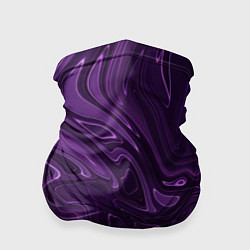 Бандана-труба Абстакция на темно фиолетовом, цвет: 3D-принт