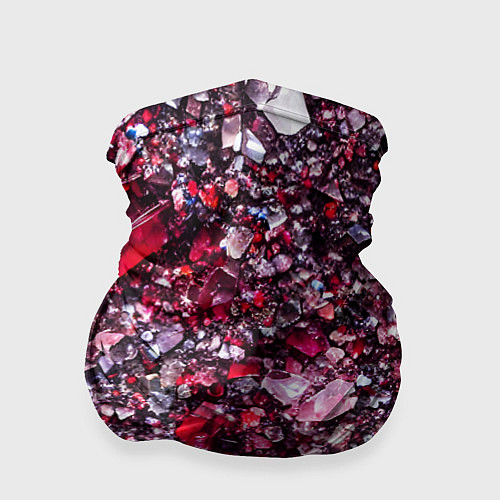 Бандана Красные драгоценные кристаллы / 3D-принт – фото 1