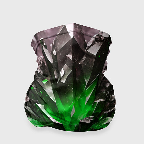 Бандана Драгоценный камень зелёный / 3D-принт – фото 1