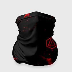 Бандана-труба Linkin Park красный огонь лого, цвет: 3D-принт