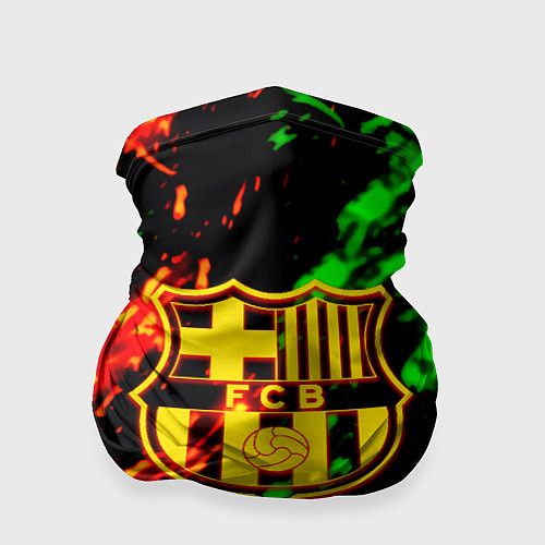 Бандана Barcelona огненное лого / 3D-принт – фото 1