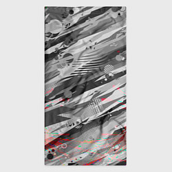 Бандана-труба Серые узоры, цвет: 3D-принт — фото 2