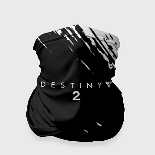 Бандана Destiny краски чёрно белые / 3D-принт – фото 1