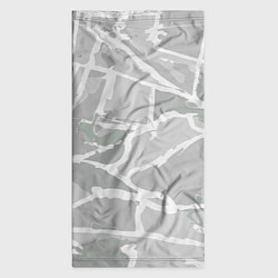 Бандана-труба Серо-белая геометрия, цвет: 3D-принт — фото 2