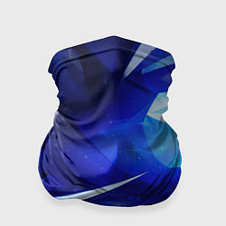 Бандана-труба Black and blue abstract background sport style, цвет: 3D-принт
