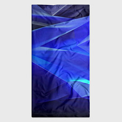 Бандана-труба Black and blue abstract background sport style, цвет: 3D-принт — фото 2