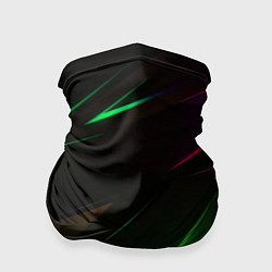 Бандана Geometry stripes кислотный неон