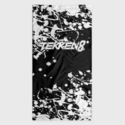 Бандана-труба Tekken 8 брызги белых красок, цвет: 3D-принт — фото 2