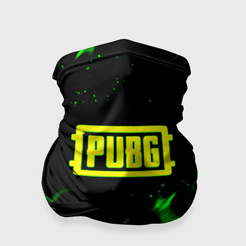 Бандана PUBG кислотное лого огненный стиль / 3D-принт – фото 1