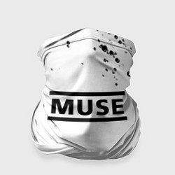 Бандана-труба MUSE рок стиль краски, цвет: 3D-принт