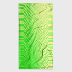 Бандана-труба Зелёные градиентные линии, цвет: 3D-принт — фото 2