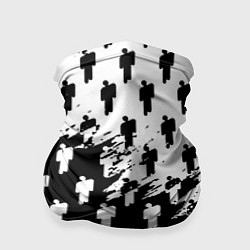 Бандана-труба Billie Eilish pattern black, цвет: 3D-принт