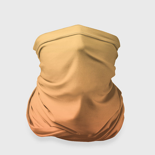 Бандана Градиент солнечный жёлто-оранжевый приглушённый / 3D-принт – фото 1