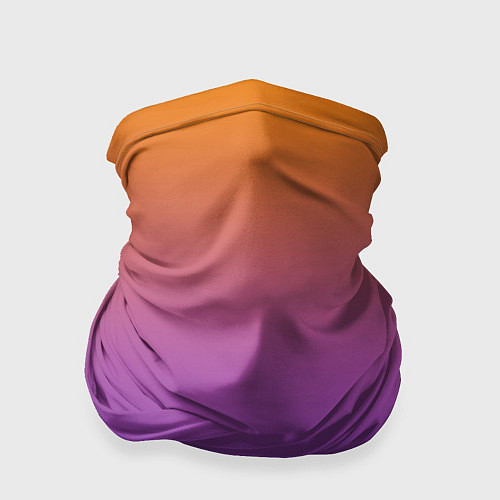 Бандана Градиент оранжево-фиолетовый / 3D-принт – фото 1