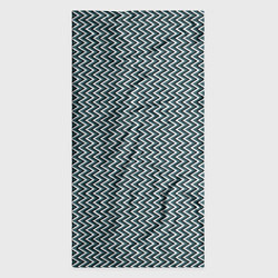 Бандана-труба Треугольные полосы бело-бирюзовый, цвет: 3D-принт — фото 2