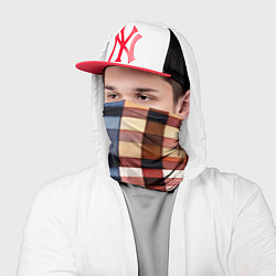 Бандана-труба Акварельная клетка, цвет: 3D-принт — фото 2