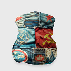 Бандана-труба Пэчворк джинсы в СССР, цвет: 3D-принт