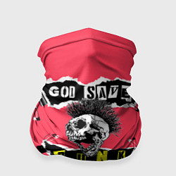 Бандана-труба God save pank, цвет: 3D-принт