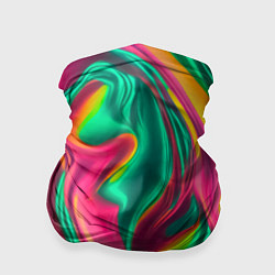 Бандана-труба Неоновый голографик, цвет: 3D-принт