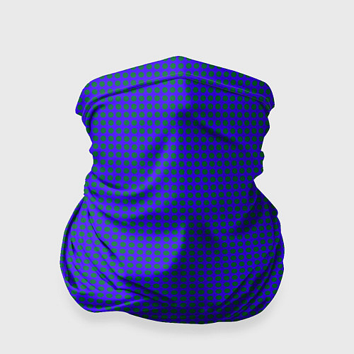 Бандана Паттерн зеленые круги на синем / 3D-принт – фото 1