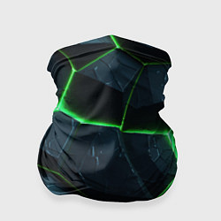 Бандана-труба Abstract dark green geometry style, цвет: 3D-принт