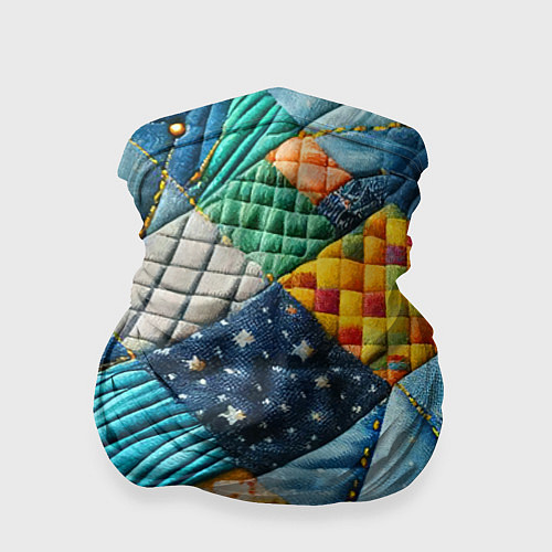 Бандана Лоскутное одеяло - пэчворк / 3D-принт – фото 1