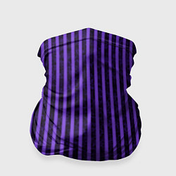 Бандана-труба Полосатый яркий фиолетовый, цвет: 3D-принт