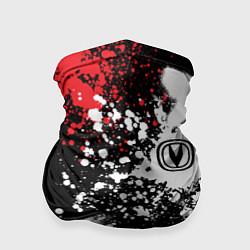 Бандана-труба Логотип Чанган на фоне брызг красок, цвет: 3D-принт