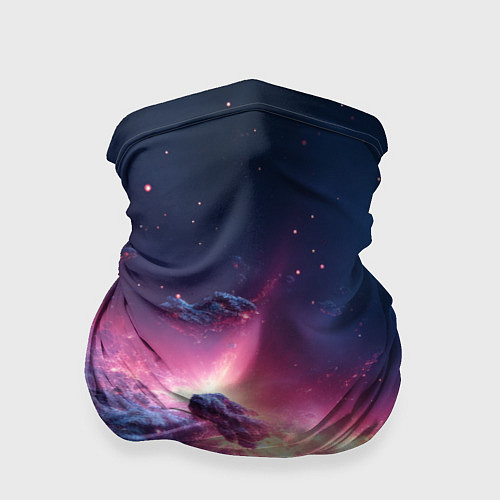 Бандана Взрыв в космосе / 3D-принт – фото 1