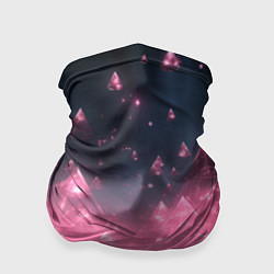 Бандана-труба Розовый абстрактный космос, цвет: 3D-принт