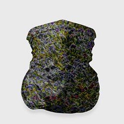 Бандана-труба Абстрактные разноцветные контуры, цвет: 3D-принт