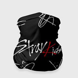 Бандана-труба Stray kids автографы лого, цвет: 3D-принт