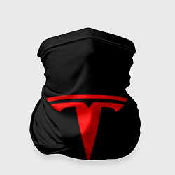 Бандана Tesla red logo