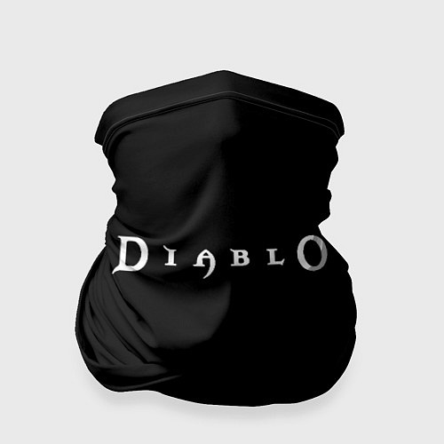 Бандана Diablo logo white / 3D-принт – фото 1