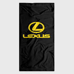 Бандана-труба Lexus yellow logo, цвет: 3D-принт — фото 2