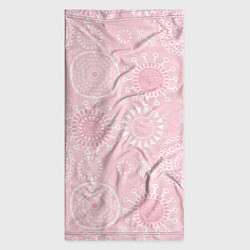 Бандана-труба Розовый цветочный паттерн, цвет: 3D-принт — фото 2