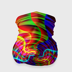 Бандана-труба Абстрактные волнистые линии, цвет: 3D-принт