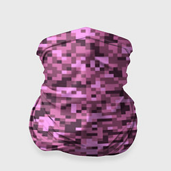Бандана-труба Розовый камуфляж текстура, цвет: 3D-принт