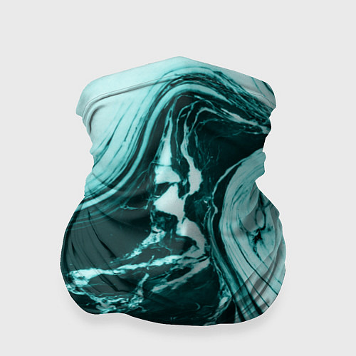 Бандана Бирюзовый мрамор / 3D-принт – фото 1
