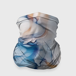 Бандана-труба Синий батик, цвет: 3D-принт