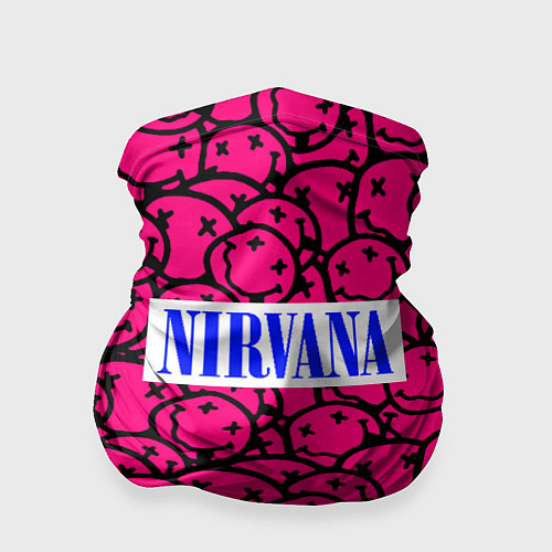 Бандана Nirvana pink logo / 3D-принт – фото 1