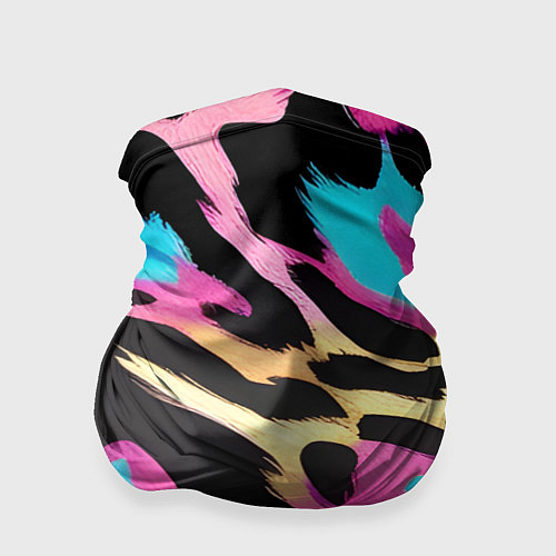 Бандана Пятна леопарда цветные / 3D-принт – фото 1