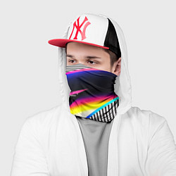 Бандана-труба Neon stripes geometry, цвет: 3D-принт — фото 2