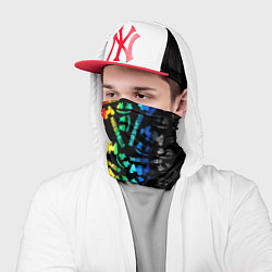 Бандана-труба Marshmello neon color, цвет: 3D-принт — фото 2