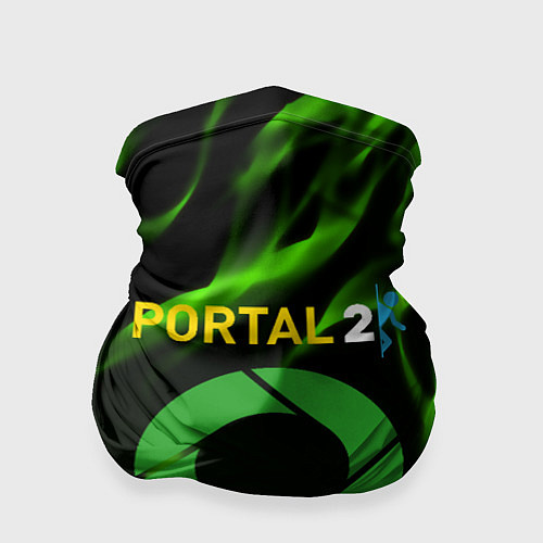 Бандана Portal green flame / 3D-принт – фото 1