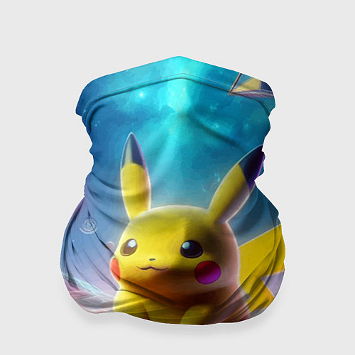 Бандана Funny Pikachu - vaporwave / 3D-принт – фото 1