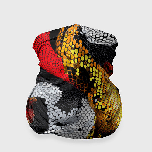 Бандана Яркий змеиный паттерн / 3D-принт – фото 1