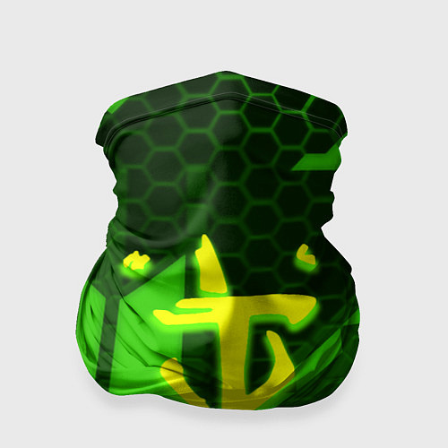 Бандана Doom geometry green / 3D-принт – фото 1