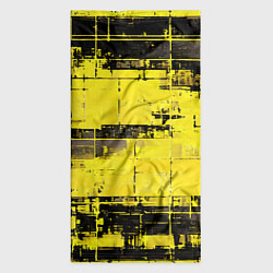 Бандана-труба Чёрно-жёлтый техно-паттерн, цвет: 3D-принт — фото 2